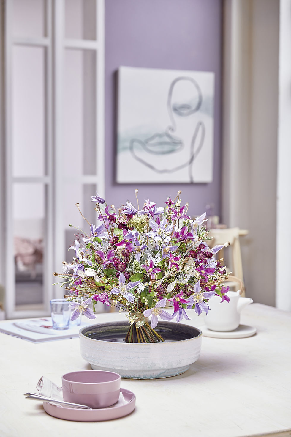 floral table centre piece