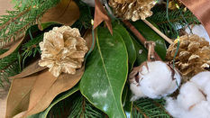 Watch Karen Barnes Create a Stylish Christmas Door Swag