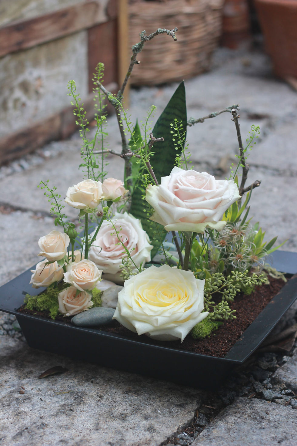 floral design in OASIS® TerraBrick™ Floral Media