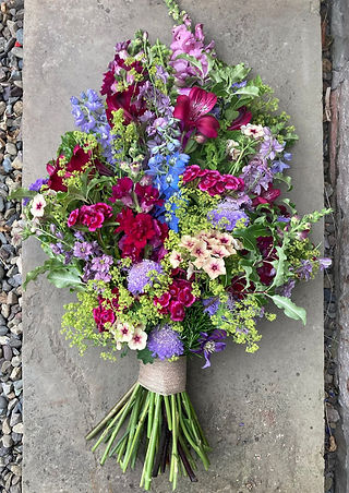 funeral tribute with bold colours