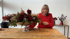 Luxury Christmas Flower Arrangement Inspiration from Karen Barnes